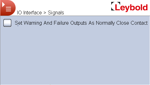 IO Interface > Signals 无勾